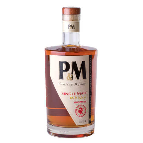 P&amp;M Single Malt Signature Whisky de Córcega 42%