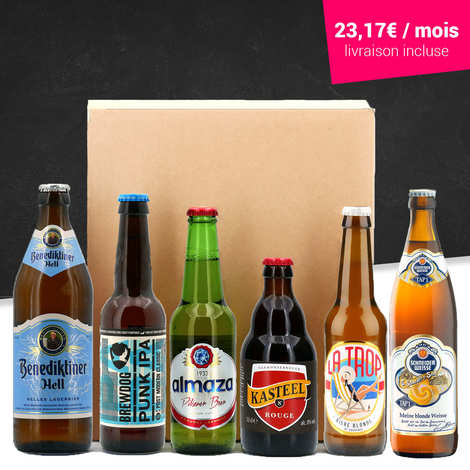 Caja de descubrimiento de 6 cervezas - suscripción de 6 meses