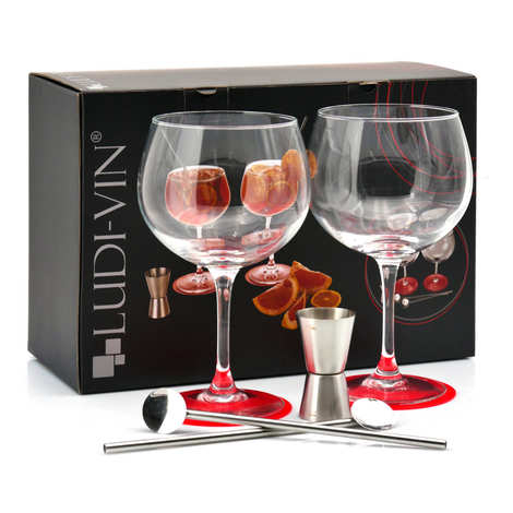 Juego de regalo de copas de cóctel: Spritz y Sangría