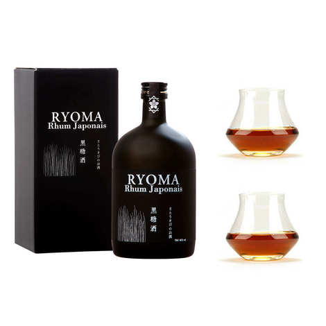 Rhum japonés Ryoma 7 años 40% y 2 copas