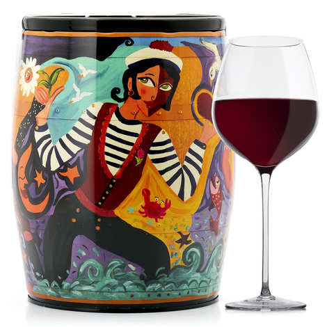 Puech Haut Le Benjamin Vino Tinto en un Bib'Art - Ingrid B