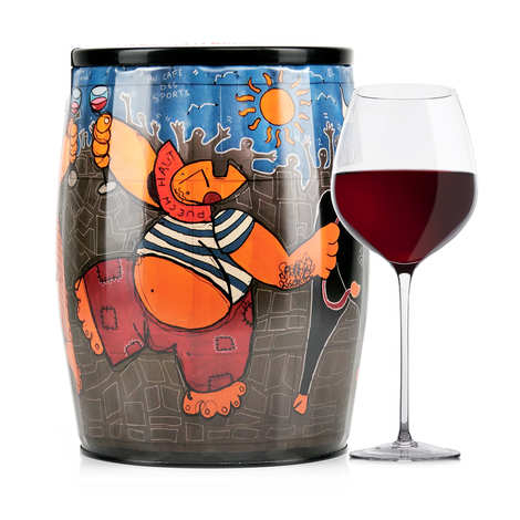 Vino tinto Puech Haut Le Benjamin en un Bib'Art - Patrice Murciano