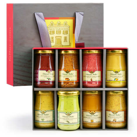 Caja de descubrimiento con sabores - 8 mostazas Fallot