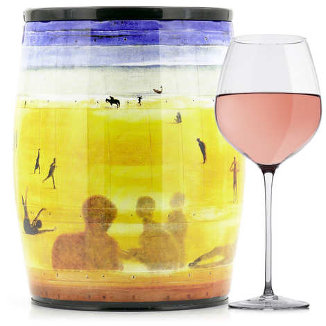 Bib'Art Joel Petillault vino rosado Le Benjamin de Puech Haut