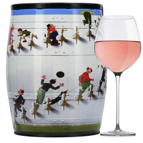 Vino rosado Puech Haut Le Benjamin en un Bib'Art - Horas de Roland