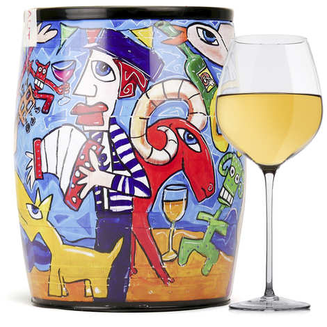 Puech Haut Le Benjamin en un babero Art Vino Blanco - Caroline Cavalier