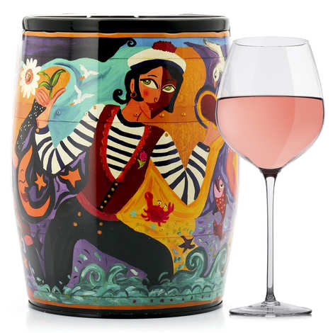 Puech Haut Le Benjamin Vino rosado en un Bib'Art - Ingrid B