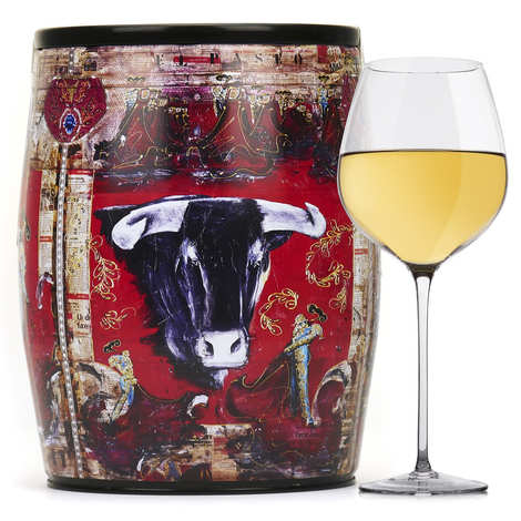 Vino blanco Puech Haut Le Benjamin en un Bib'Art - Nicole Di Meo