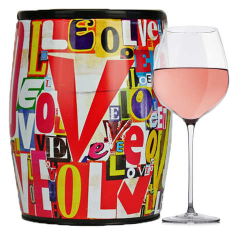 Puech Haut Le Benjamin Vino rosado en un Bib'Art - Thierry Spada