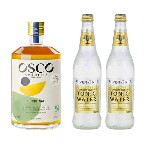 Kit cóctel Osco tónica L'Original + 2 tónicas Fever Tree