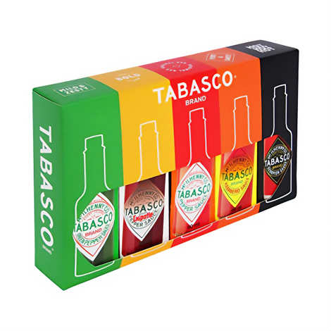 Caja Regalo Marca Tabasco - 5 sabores x 60ml
