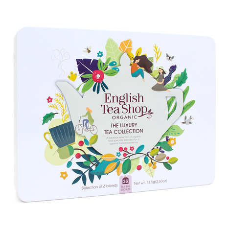 Caja Colección de Lujo 36 bolsitas de té e infusiones - 6 mezclas (Caja de 36 bolsitas (73g))