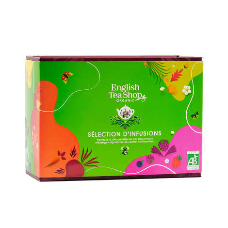 Caja de infusiones orgánicas Prism, 12 sobres - 6 mezclas (Caja de 12 sobres (24 g))