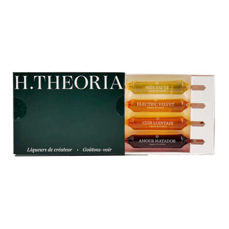 Caja de descubrimiento de licores de diseño H.Theoria - 4 ampollas de 15 ml