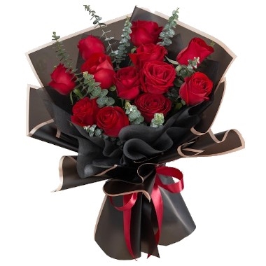 Ramo de una docena de rosas