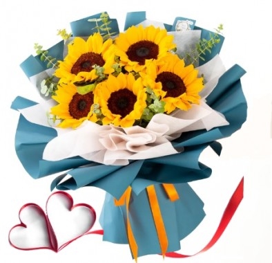 Girasoles para San Valentín