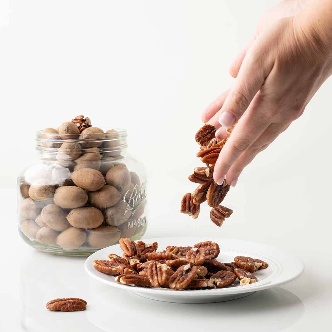 Bolsa de mitades de nueces pecanas de Georgia