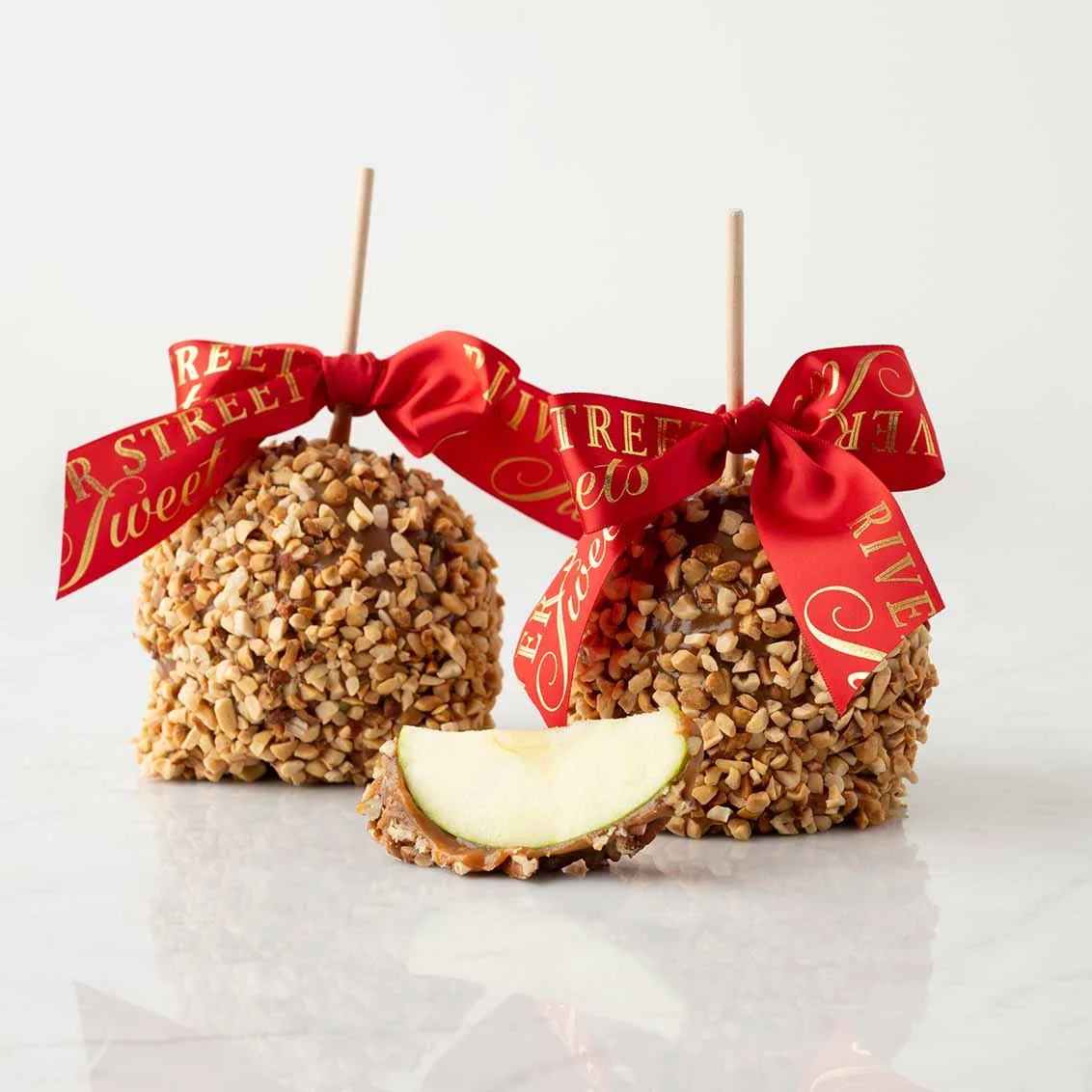 Manzanas de cacahuete con caramelo (2 unidades)