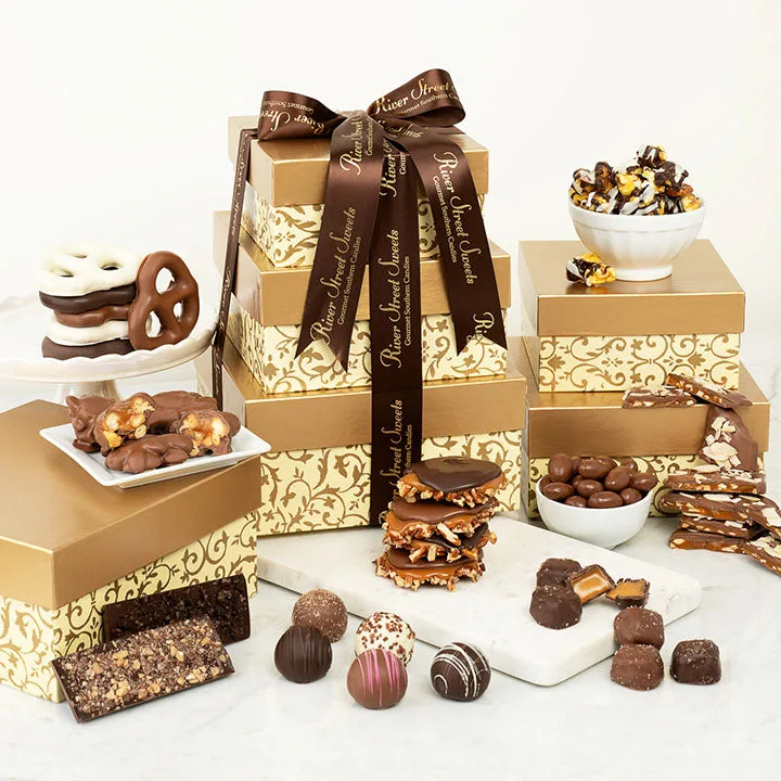 Torre de regalos Delicias de chocolate