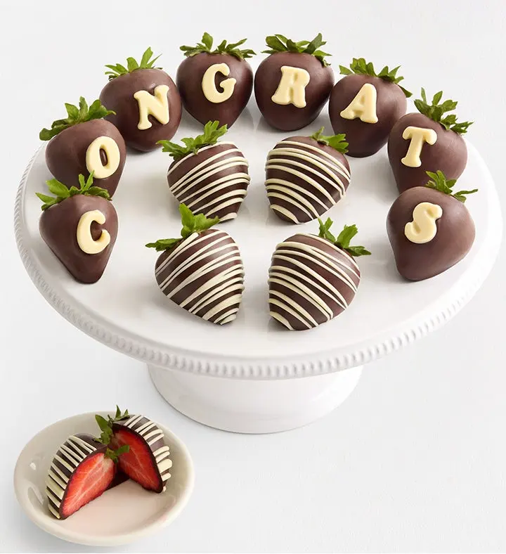 ¡Felicidades, Artesanal de Chocolate Belga con Bayas!