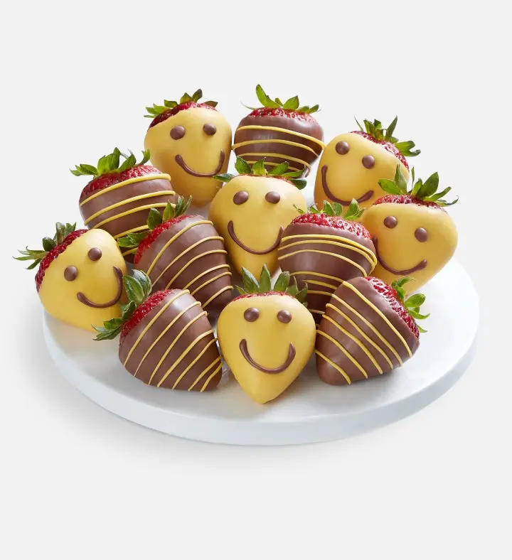 Fresas bañadas en chocolate Strawberry Smiles (media docena)