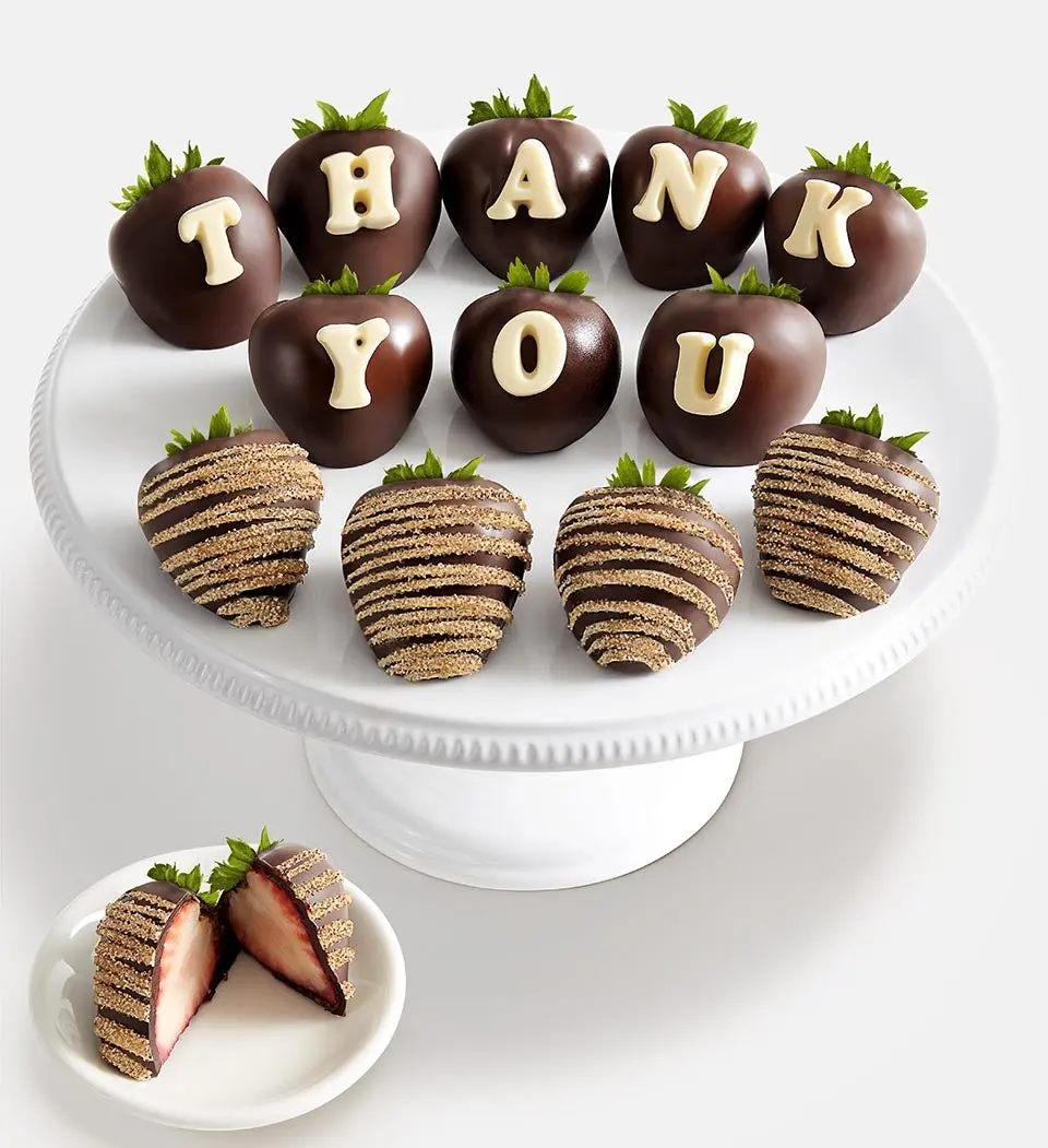 Gracias, fresas cubiertas de chocolate belga artesanal