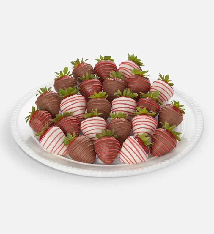 Fresas bañadas en chocolate "Amor y Romance" (Media docena)