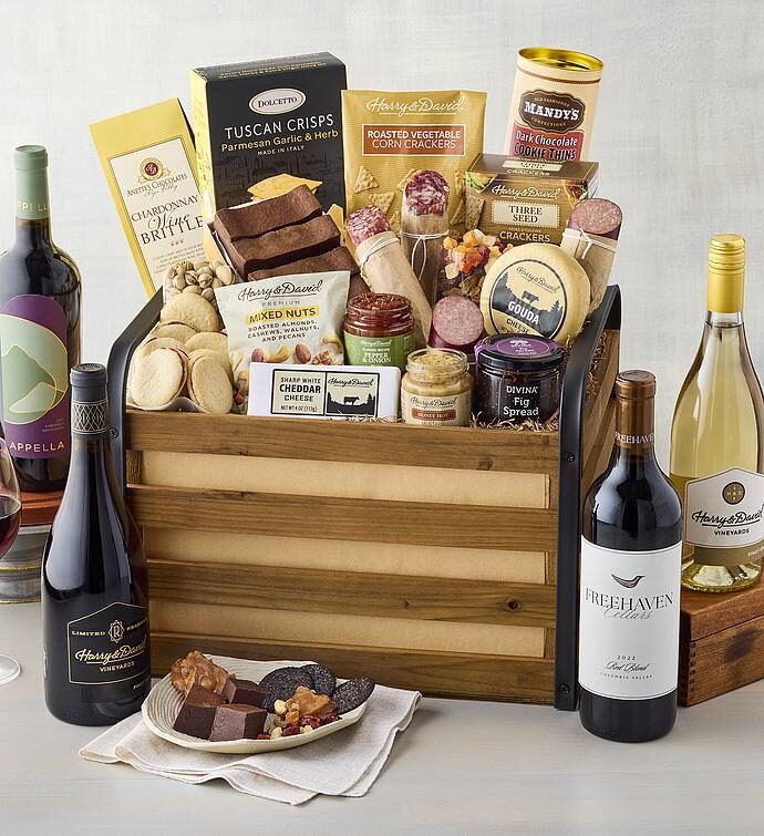 Cesta de regalo de vinos a elección del sumiller