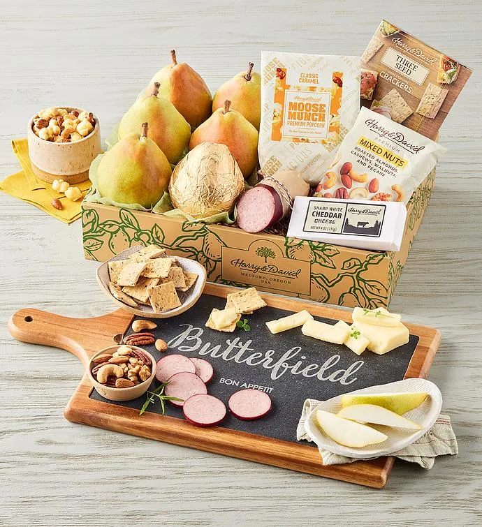 Caja de regalo de Harry con pizarra y tabla de madera personalizadas