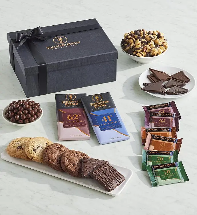 Caja de regalo de chocolates artesanales Scharffen Berger
