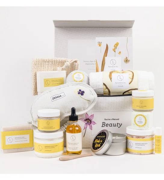 Cesta de regalo de agradecimiento - Caja de regalo de lujo con cítricos 100% naturales