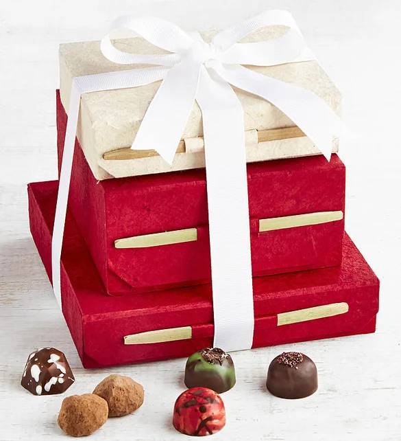 Torre artesanal exclusiva de Knipschildt Chocolatier