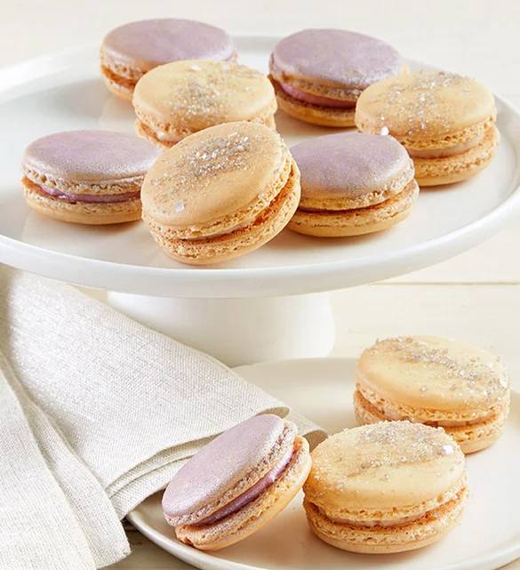 Surtido de macarons de diamantes y rosas (10 macarons de diamantes y rosas)