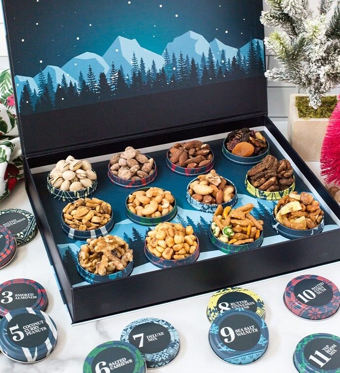 12 días de latas de frutos secos gourmet
