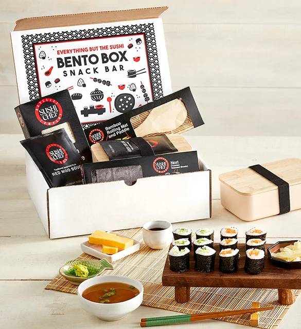 Todo menos el set de regalo de sushi con caja bento