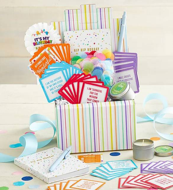 Caja de confeti explosivo para cumpleaños