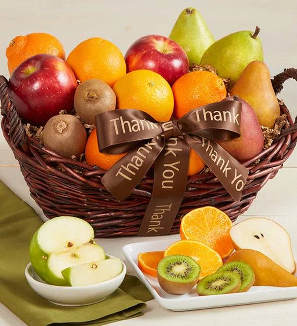 Cesta de regalo de frutas de Thank You Orchard