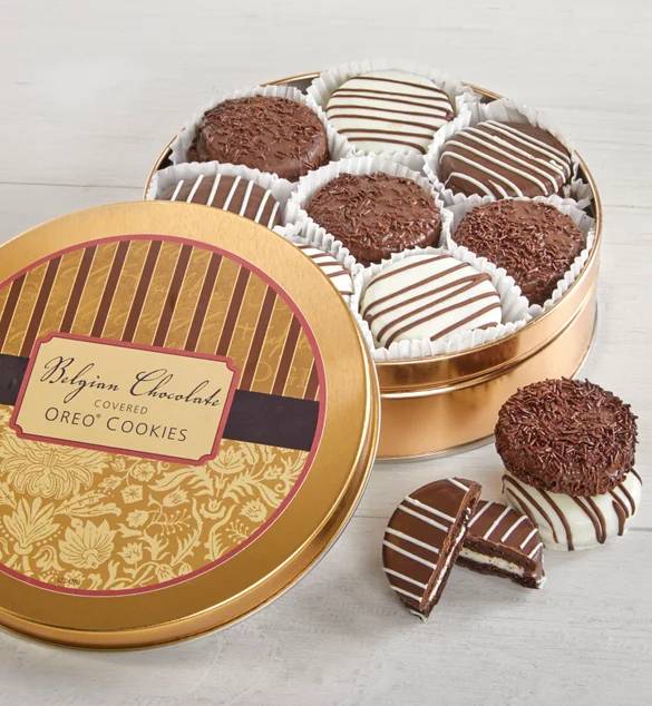 Lata clásica de OREO cubiertas de chocolate belga