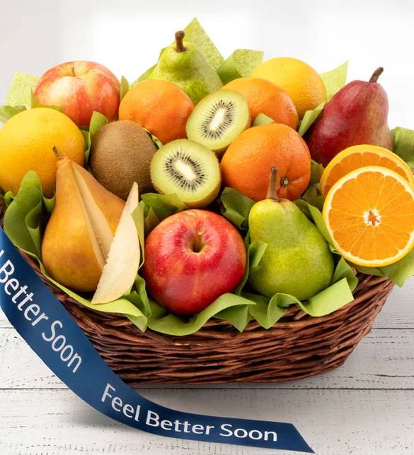Cesta de regalo Premier Fruit para desear pronta recuperación