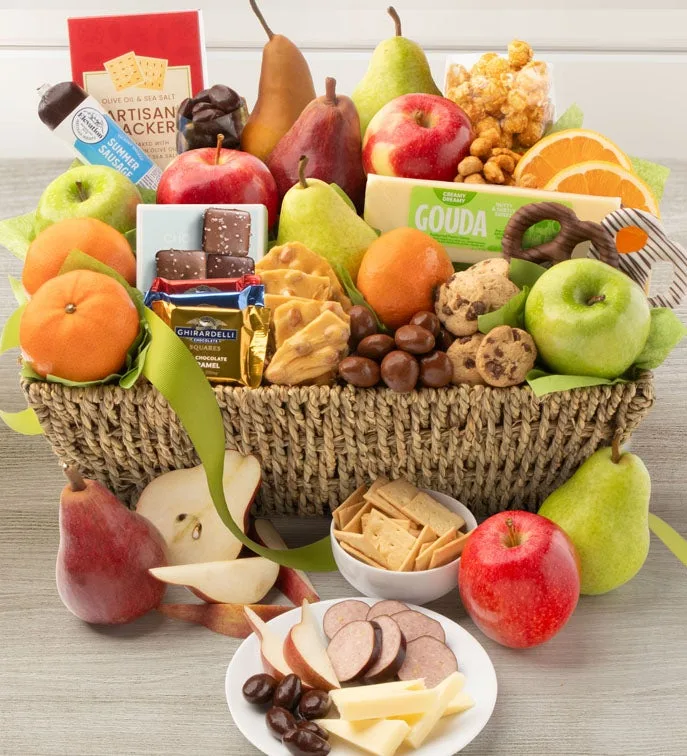 Cesta de frutas y dulces exclusiva (Cesta de frutas y dulces exclusiva)