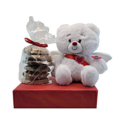 Set de galletas con forma de oso Cupido (media docena)