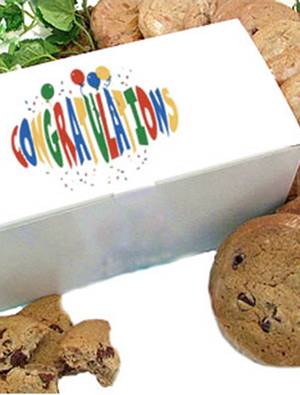 Caja de regalo de galletas gourmet sin gluten Congratulations (1/2 docena)