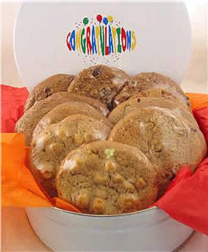 Lata de regalo de galletas gourmet sin gluten Congratulations (1 docena)