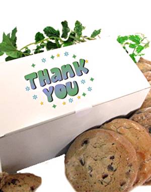 Caja de galletas gourmet sin gluten de Thank You Gift (1/2 docena)