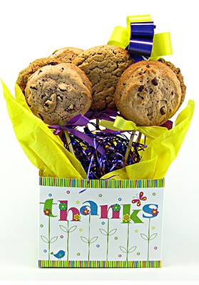 Caja de galletas gourmet sin gluten Thank You Tote (1/2 docena)