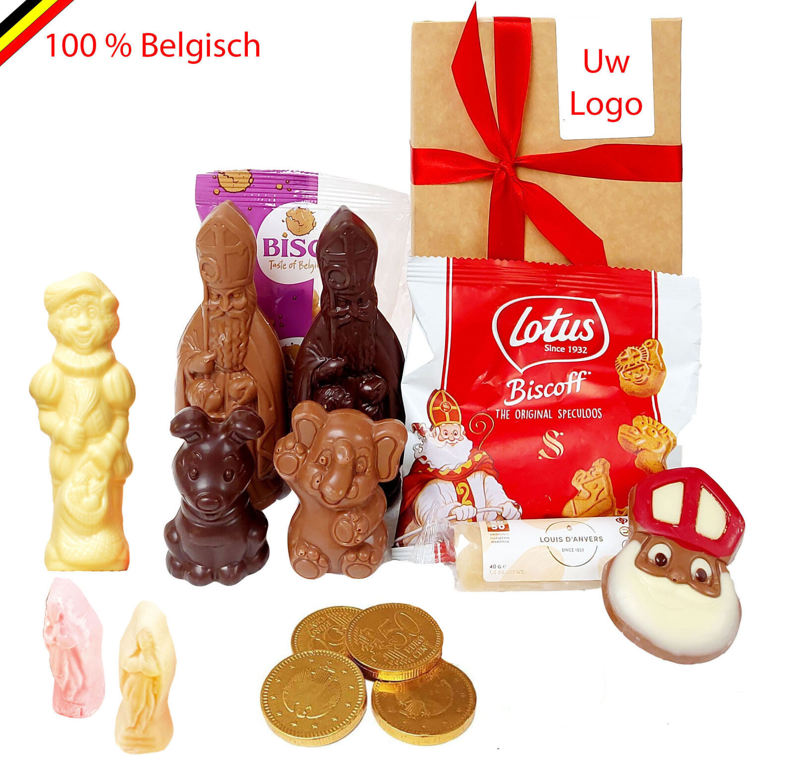Bolsita de regalo de San Nicolás con figuras y dulces de Callebaut - 2025