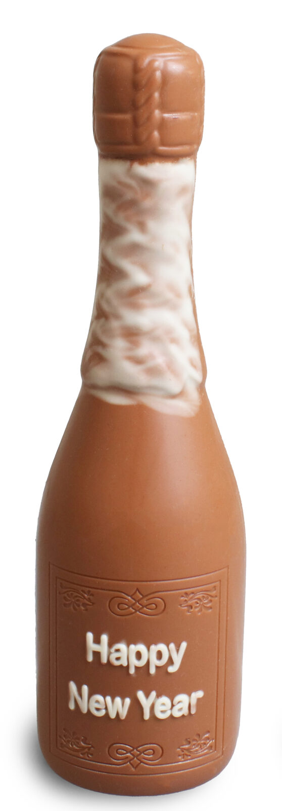 Chocolate Champagne fles voor Nieuwjaar melkchocolade