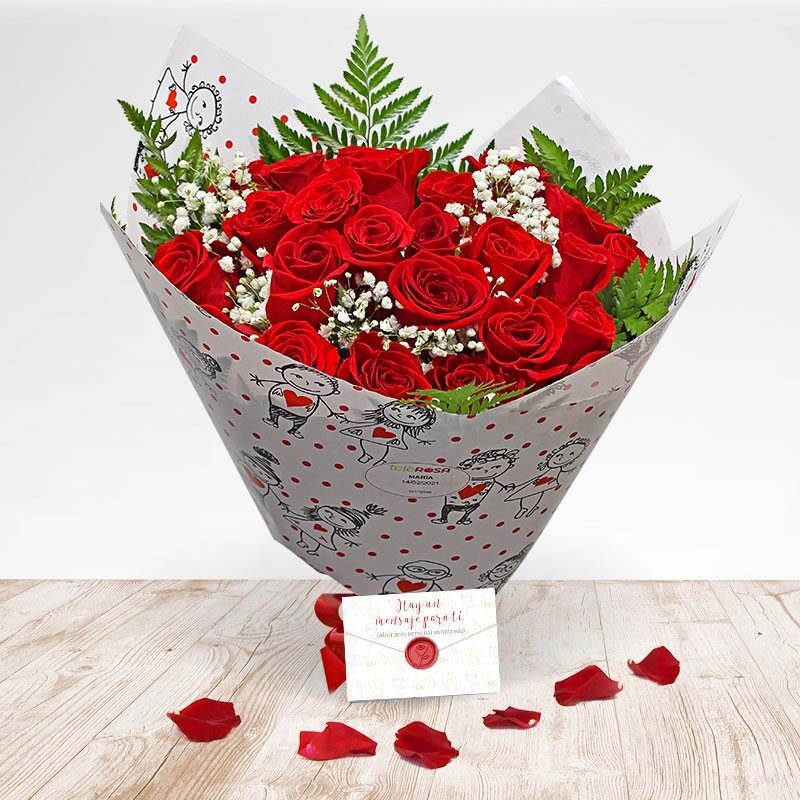 24 rosas rojas