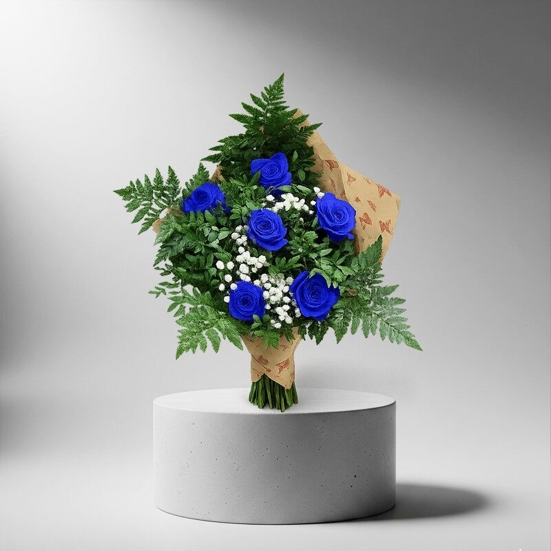 Blue Roses Bouquet (Normal)