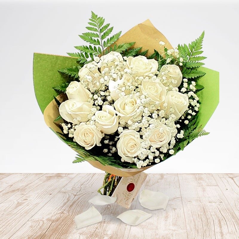 ramo de 14 rosas